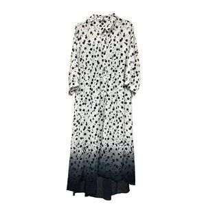 AVENUE Avenue Plus Size Gia Print Max Print Layered Dress Size 22/24 Beige $79